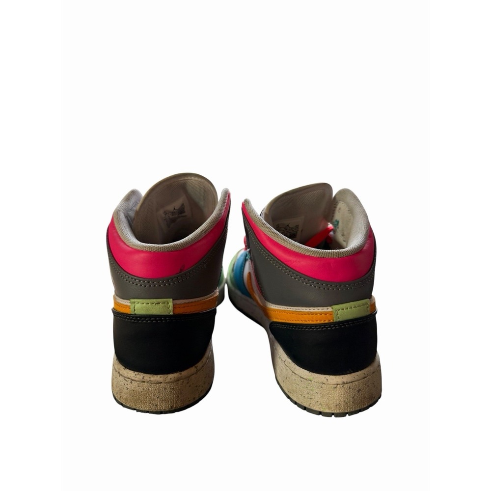 Nike Air Jordan 1 Mid SE Multicolor Basketball Sneakers - US Big Kids 6 Youth - Picture 3 of 5